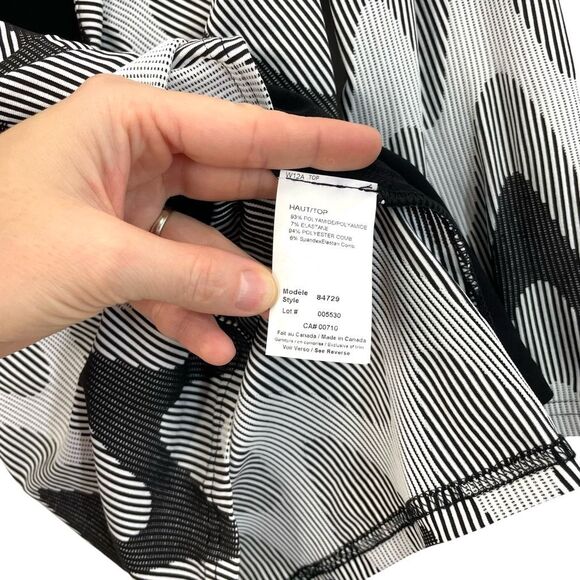 Joseph Ribkoff‎ twist front layered top blouse Size 6 boho art to wear - Picture 7 of 7